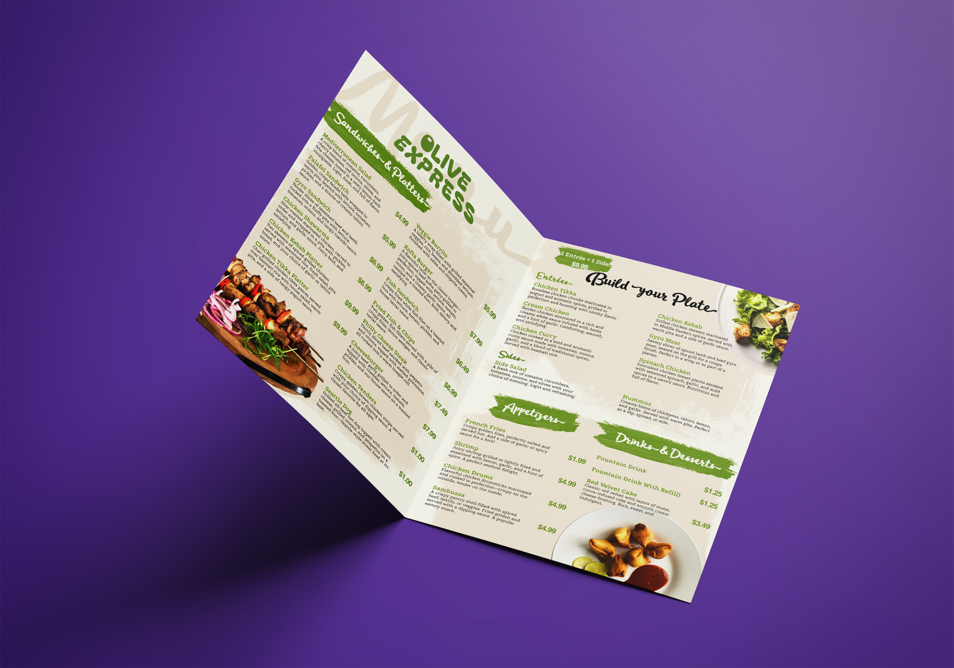 Olive Express Menu
