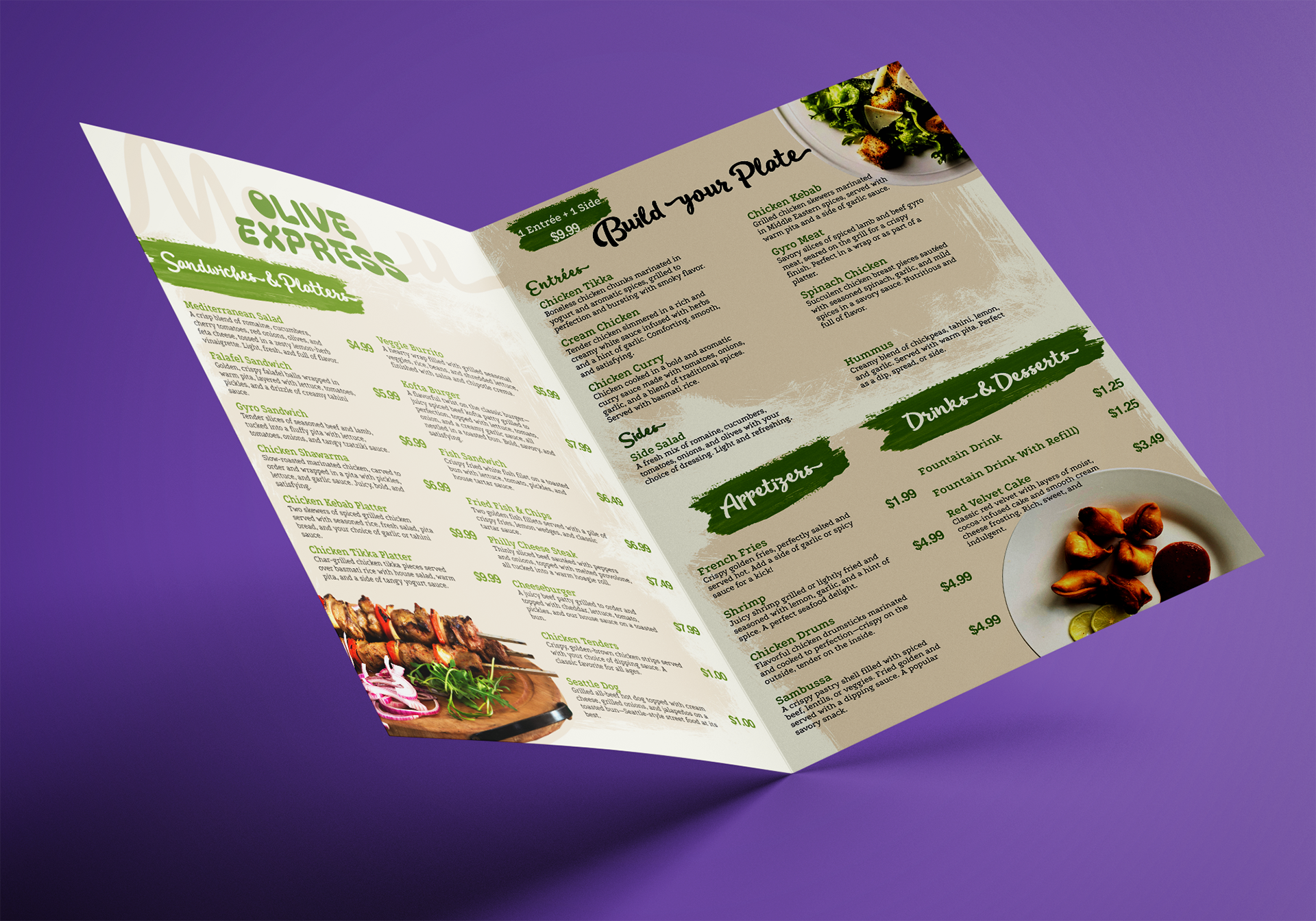 Olive Express Menu